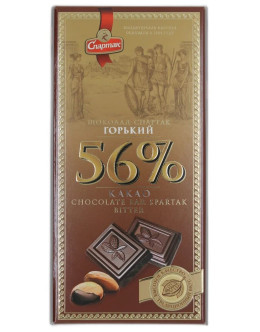 Шоколад Спартак горький 56% 90 г